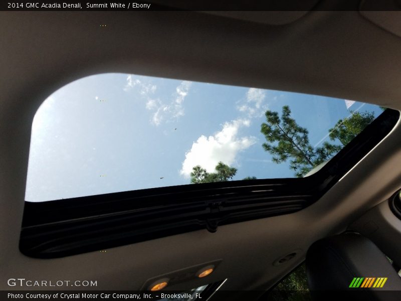 Summit White / Ebony 2014 GMC Acadia Denali