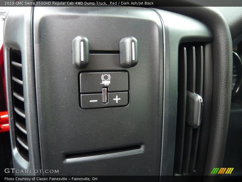Controls of 2019 Sierra 3500HD Regular Cab 4WD Dump Truck