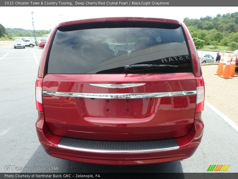 Deep Cherry Red Crystal Pearl / Black/Light Graystone 2015 Chrysler Town & Country Touring