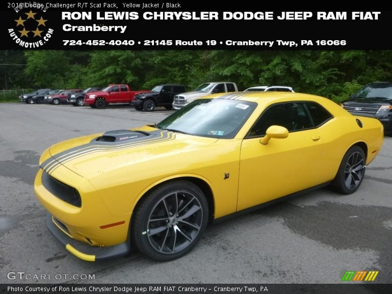 Yellow Jacket / Black 2018 Dodge Challenger R/T Scat Pack