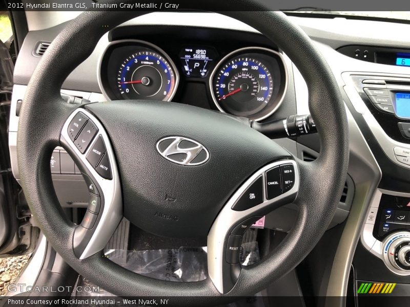 Titanium Gray Metallic / Gray 2012 Hyundai Elantra GLS