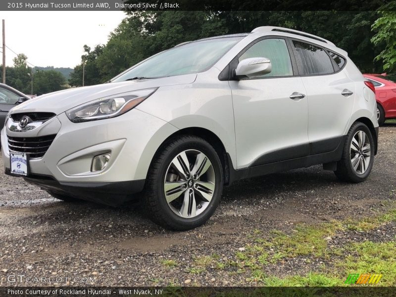 Diamond Silver / Black 2015 Hyundai Tucson Limited AWD