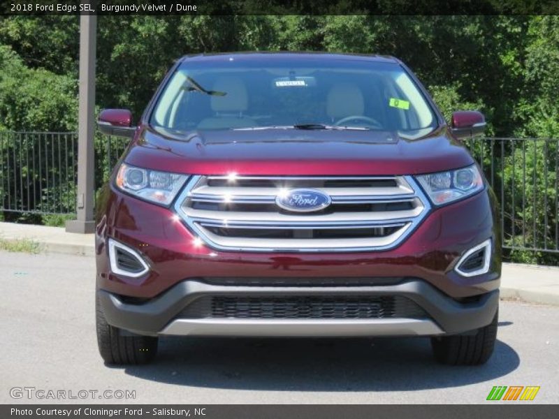 Burgundy Velvet / Dune 2018 Ford Edge SEL