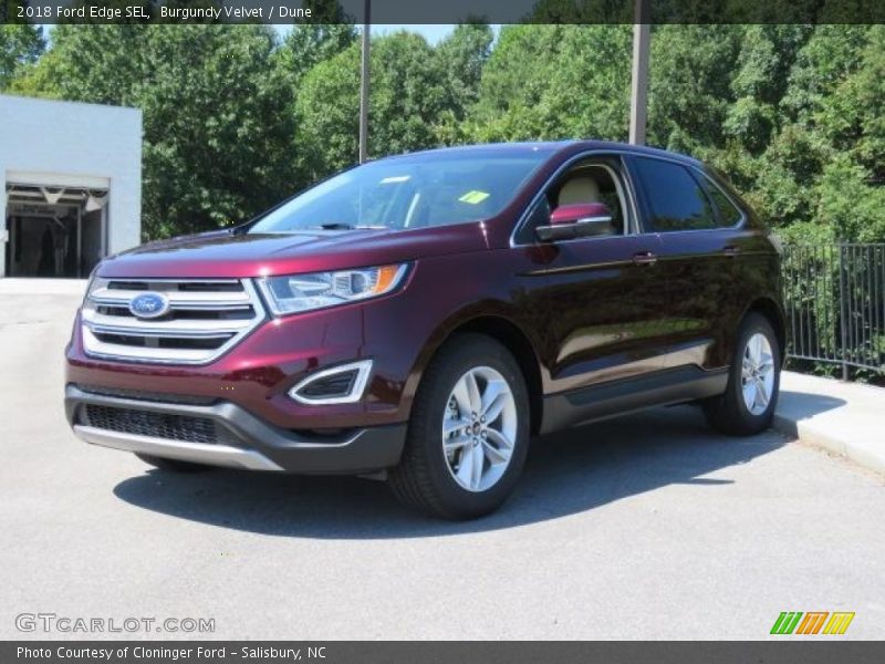 Burgundy Velvet / Dune 2018 Ford Edge SEL