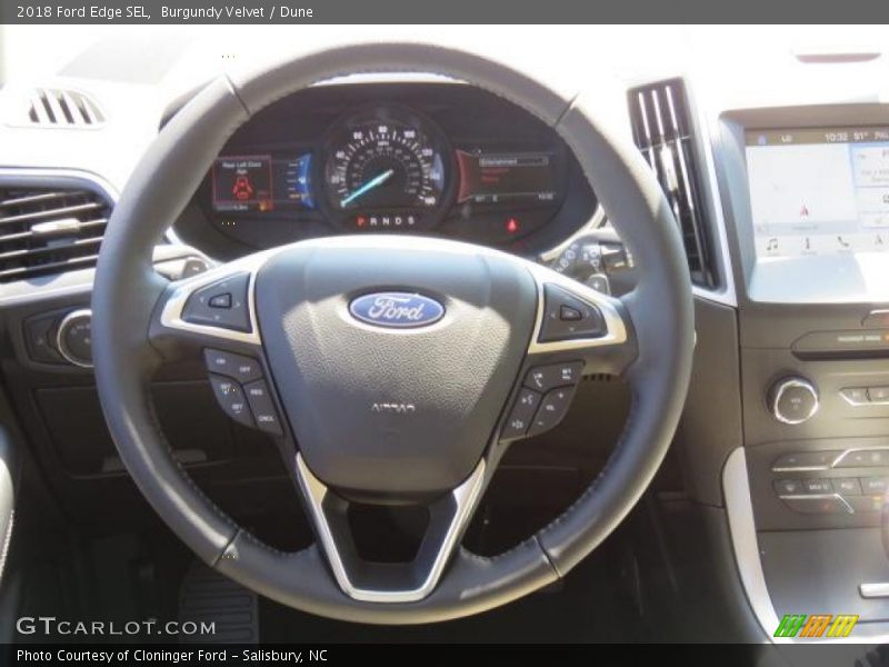 Burgundy Velvet / Dune 2018 Ford Edge SEL