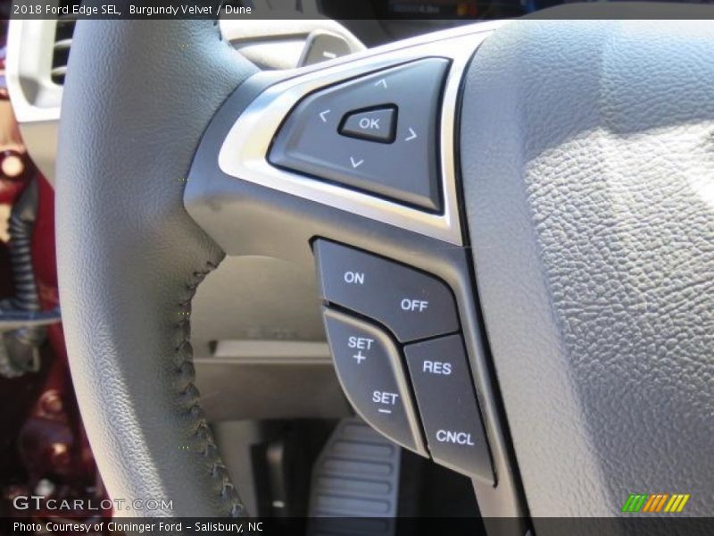 Burgundy Velvet / Dune 2018 Ford Edge SEL