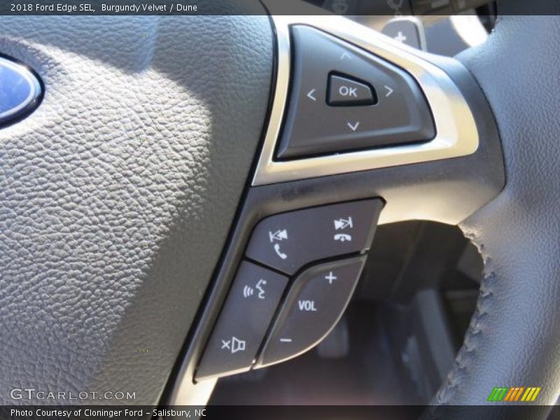 Burgundy Velvet / Dune 2018 Ford Edge SEL