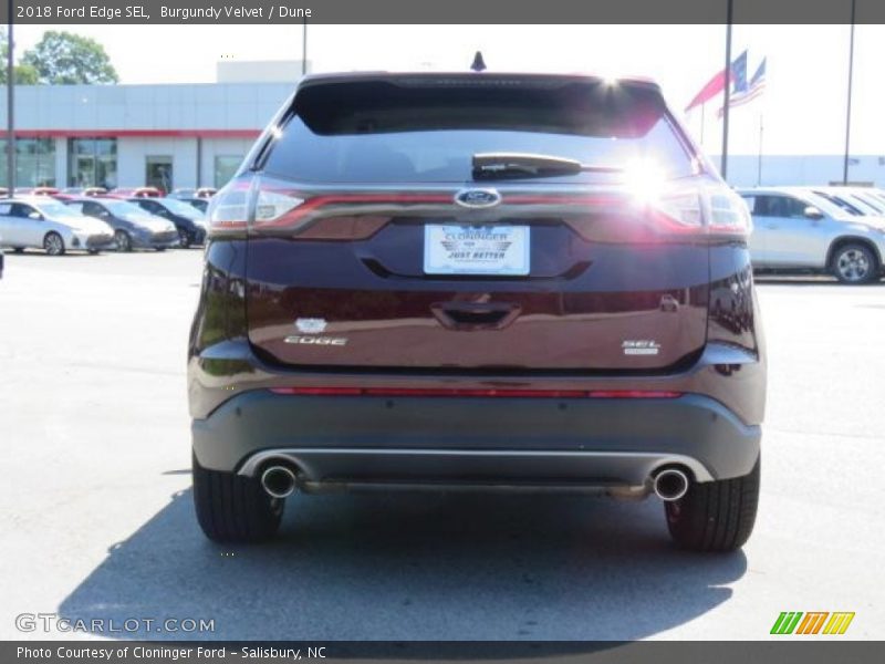 Burgundy Velvet / Dune 2018 Ford Edge SEL
