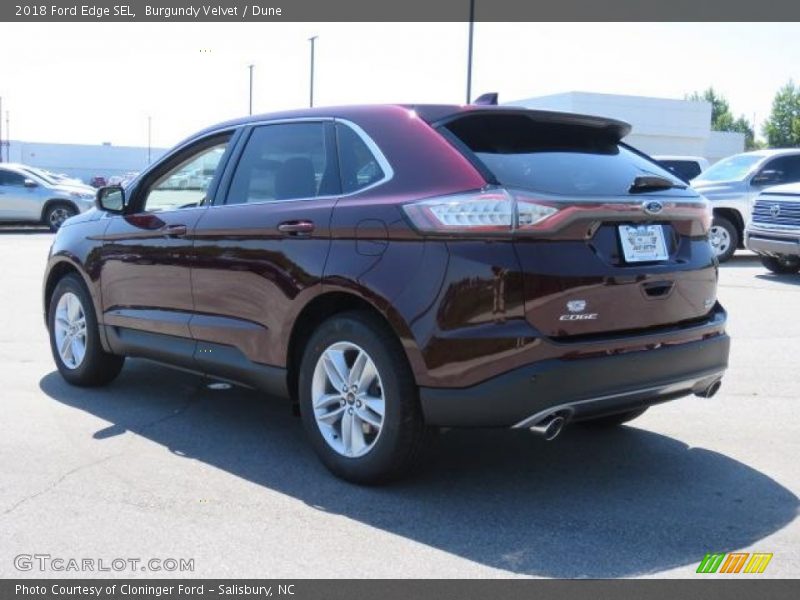 Burgundy Velvet / Dune 2018 Ford Edge SEL