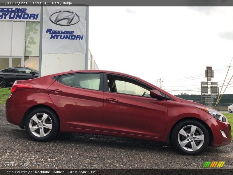 Red / Beige 2013 Hyundai Elantra GLS