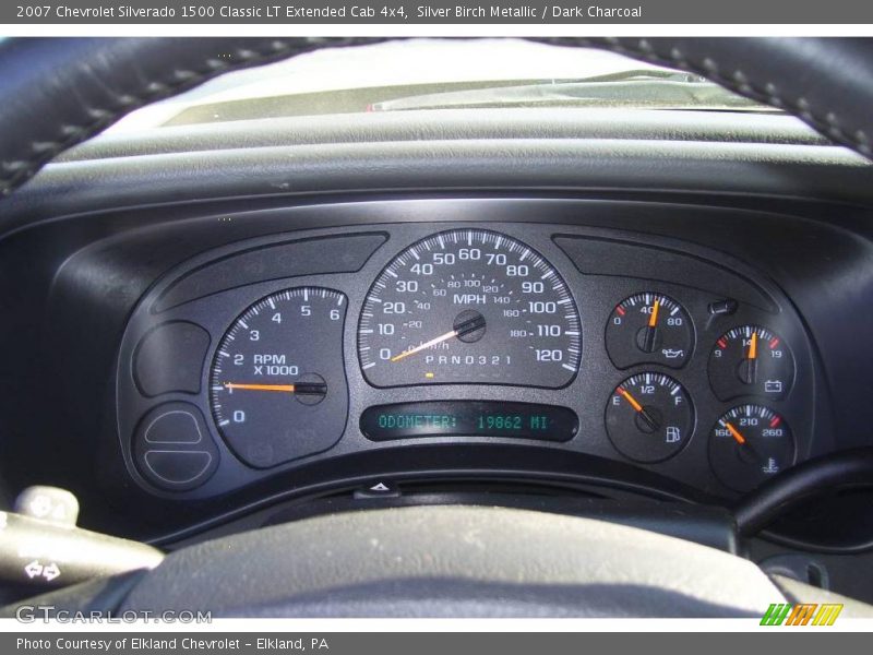 Silver Birch Metallic / Dark Charcoal 2007 Chevrolet Silverado 1500 Classic LT Extended Cab 4x4