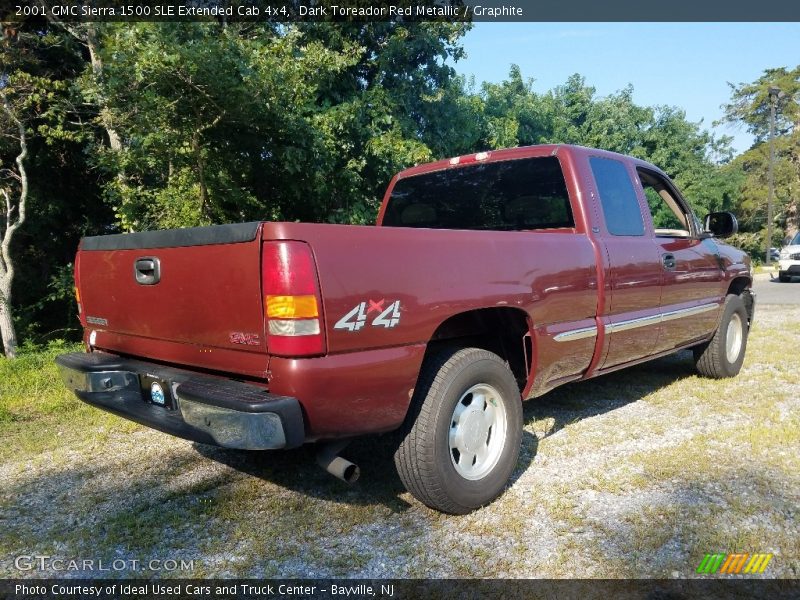 Dark Toreador Red Metallic / Graphite 2001 GMC Sierra 1500 SLE Extended Cab 4x4