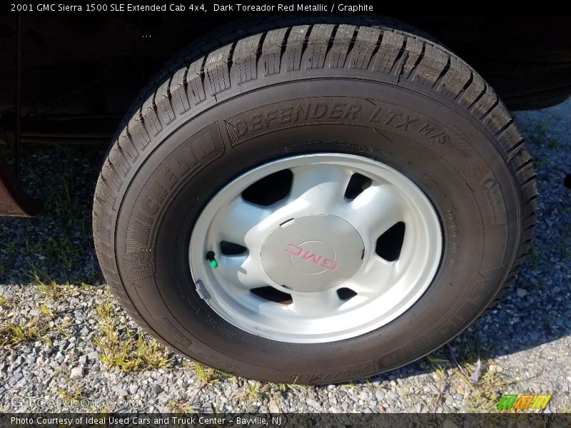 Dark Toreador Red Metallic / Graphite 2001 GMC Sierra 1500 SLE Extended Cab 4x4