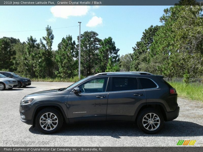 Granite Crystal Metallic / Black 2019 Jeep Cherokee Latitude Plus