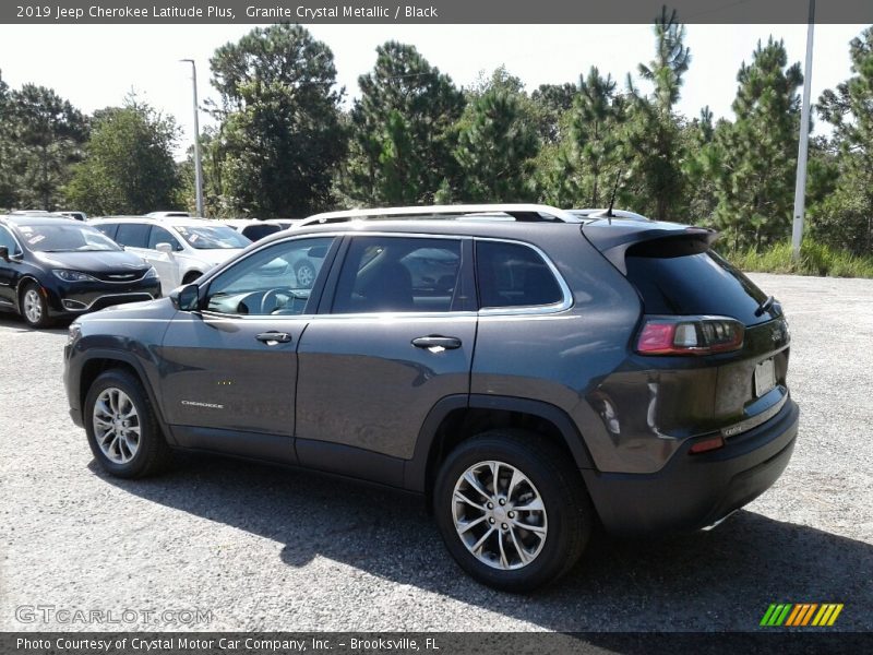 Granite Crystal Metallic / Black 2019 Jeep Cherokee Latitude Plus