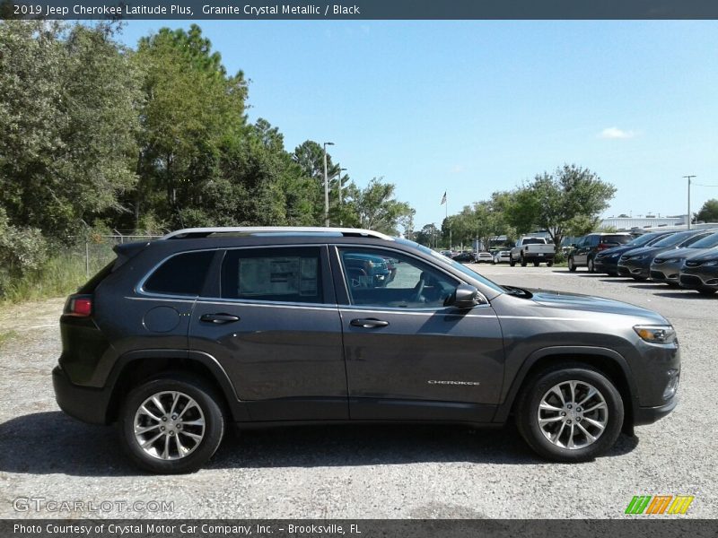 Granite Crystal Metallic / Black 2019 Jeep Cherokee Latitude Plus