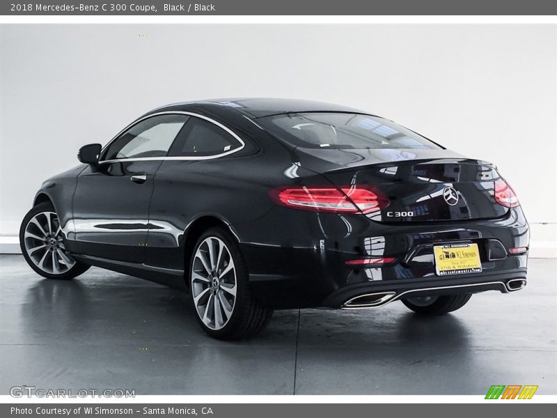 Black / Black 2018 Mercedes-Benz C 300 Coupe