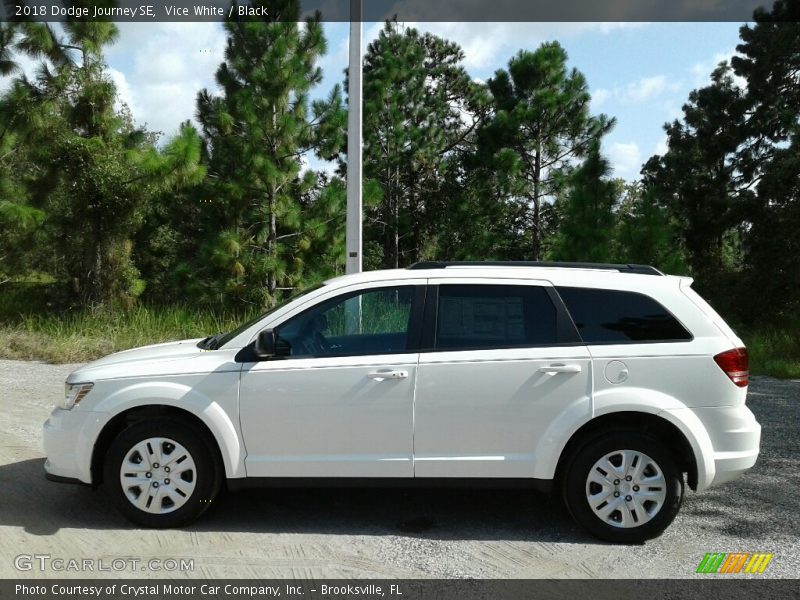 Vice White / Black 2018 Dodge Journey SE