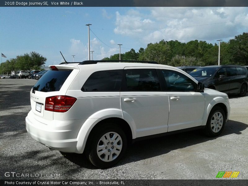 Vice White / Black 2018 Dodge Journey SE