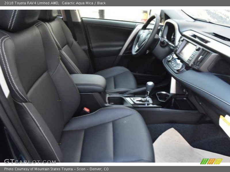Galactic Aqua Mica / Black 2018 Toyota RAV4 Limited AWD