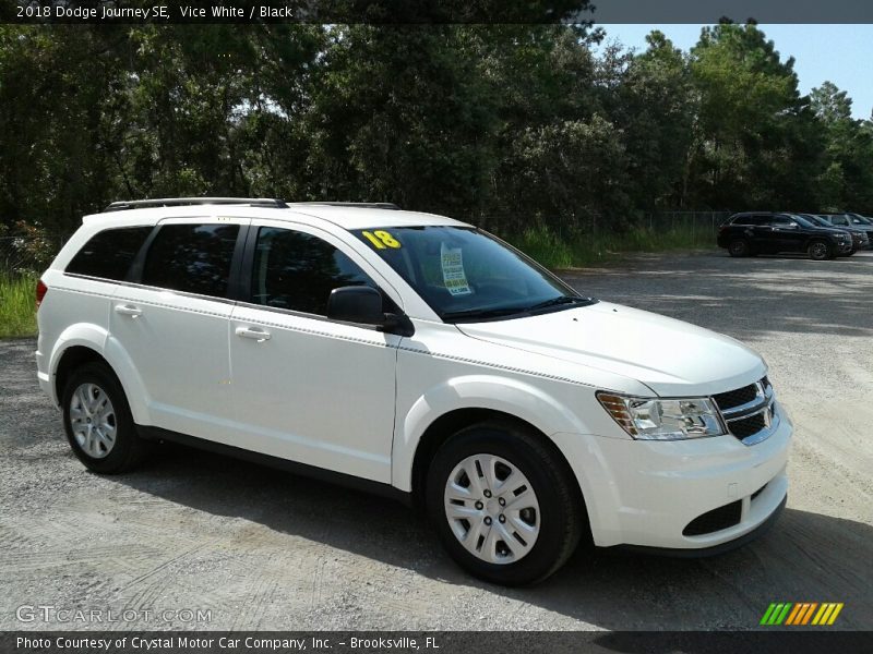 Vice White / Black 2018 Dodge Journey SE