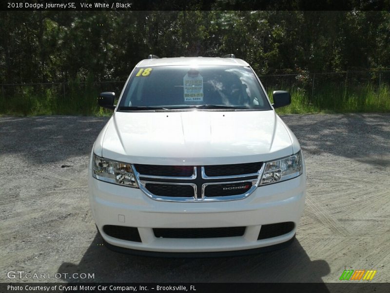 Vice White / Black 2018 Dodge Journey SE
