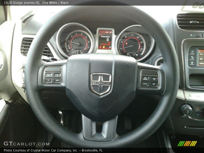 Vice White / Black 2018 Dodge Journey SE