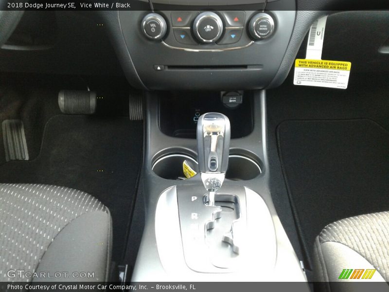 Vice White / Black 2018 Dodge Journey SE