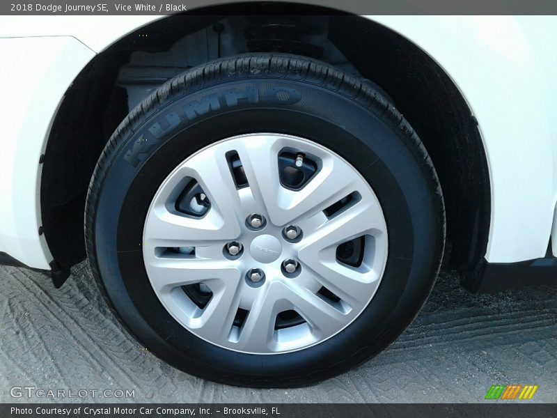 Vice White / Black 2018 Dodge Journey SE