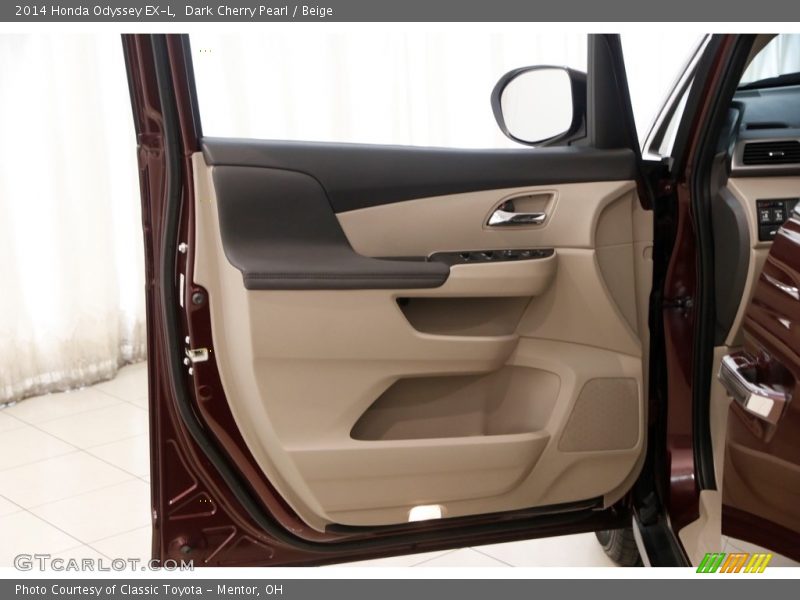 Dark Cherry Pearl / Beige 2014 Honda Odyssey EX-L