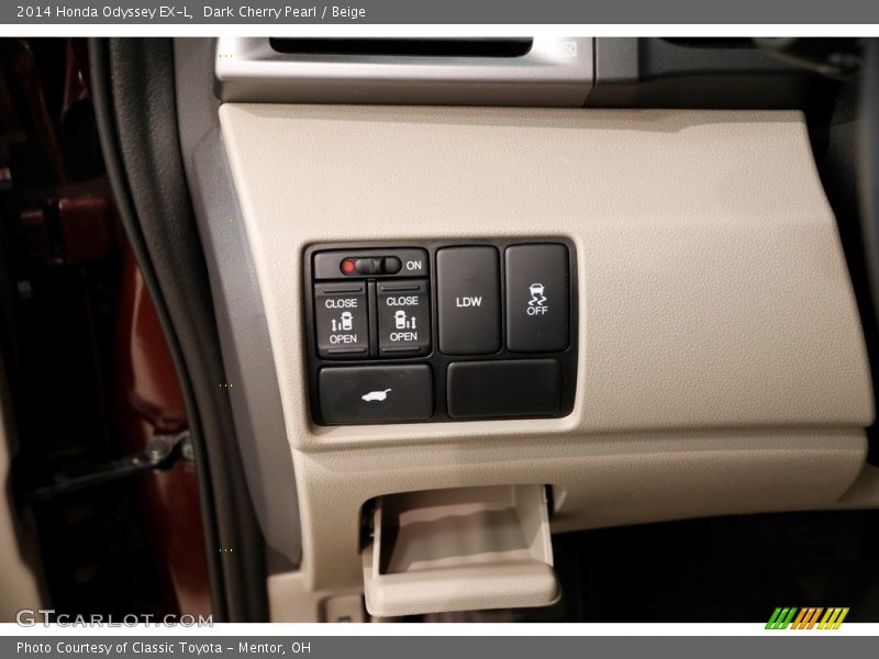 Dark Cherry Pearl / Beige 2014 Honda Odyssey EX-L
