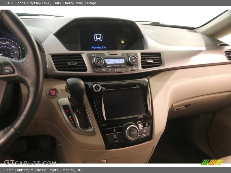 Dark Cherry Pearl / Beige 2014 Honda Odyssey EX-L