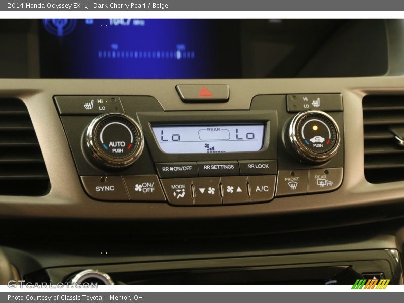 Dark Cherry Pearl / Beige 2014 Honda Odyssey EX-L