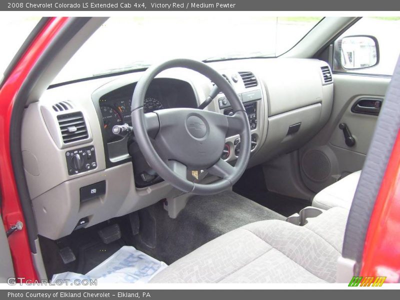 Front Seat of 2008 Colorado LS Extended Cab 4x4