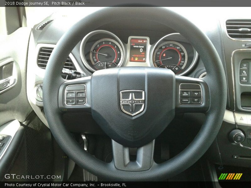 Pitch Black / Black 2018 Dodge Journey SE