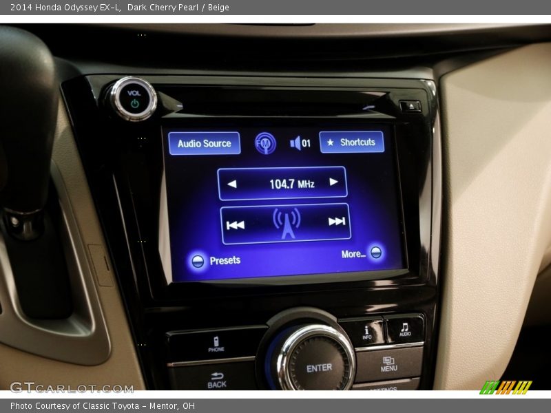 Dark Cherry Pearl / Beige 2014 Honda Odyssey EX-L
