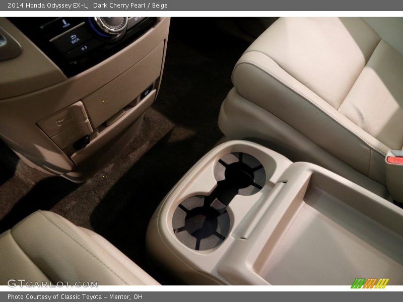 Dark Cherry Pearl / Beige 2014 Honda Odyssey EX-L