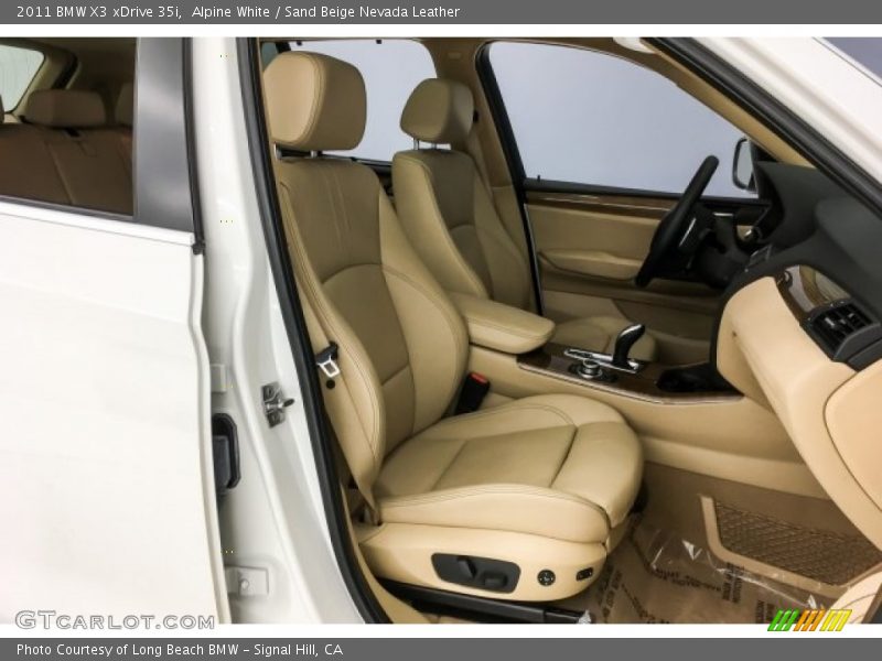 Alpine White / Sand Beige Nevada Leather 2011 BMW X3 xDrive 35i