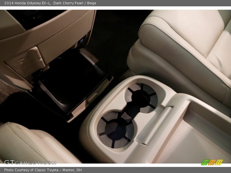 Dark Cherry Pearl / Beige 2014 Honda Odyssey EX-L