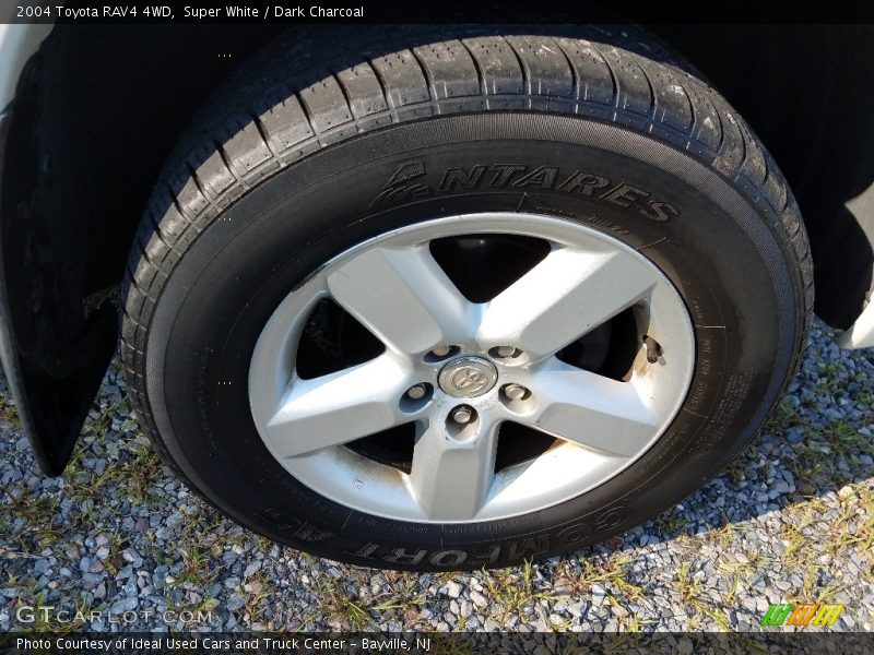 Super White / Dark Charcoal 2004 Toyota RAV4 4WD