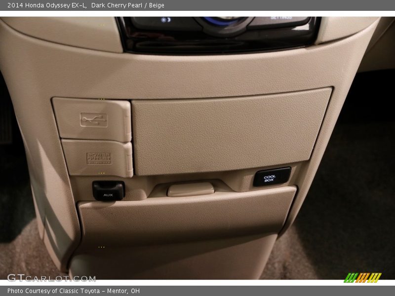 Dark Cherry Pearl / Beige 2014 Honda Odyssey EX-L
