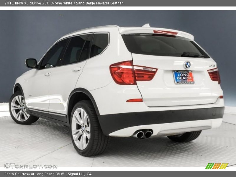 Alpine White / Sand Beige Nevada Leather 2011 BMW X3 xDrive 35i