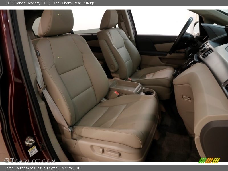 Dark Cherry Pearl / Beige 2014 Honda Odyssey EX-L