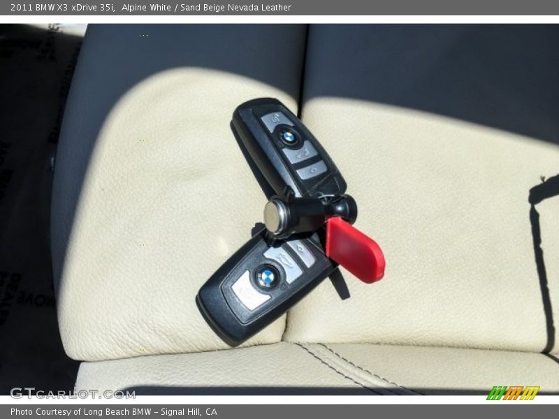 Alpine White / Sand Beige Nevada Leather 2011 BMW X3 xDrive 35i