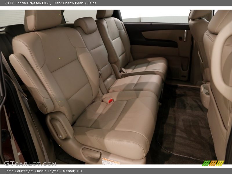 Dark Cherry Pearl / Beige 2014 Honda Odyssey EX-L