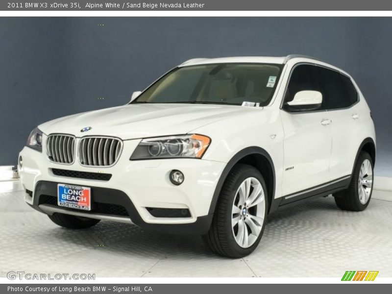 Alpine White / Sand Beige Nevada Leather 2011 BMW X3 xDrive 35i