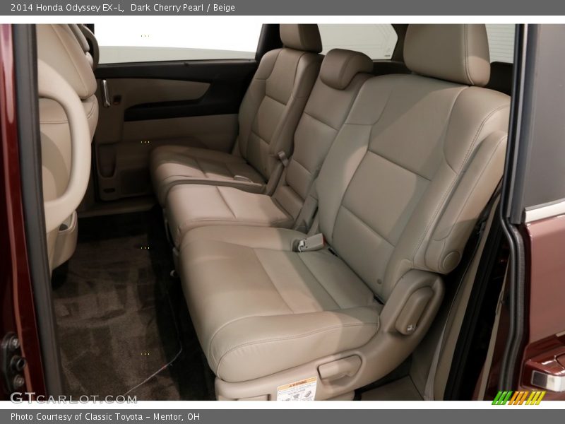 Dark Cherry Pearl / Beige 2014 Honda Odyssey EX-L