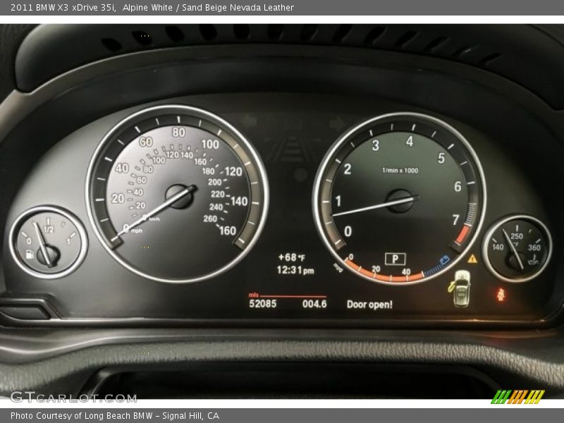 Alpine White / Sand Beige Nevada Leather 2011 BMW X3 xDrive 35i