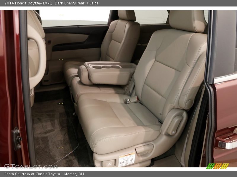 Dark Cherry Pearl / Beige 2014 Honda Odyssey EX-L