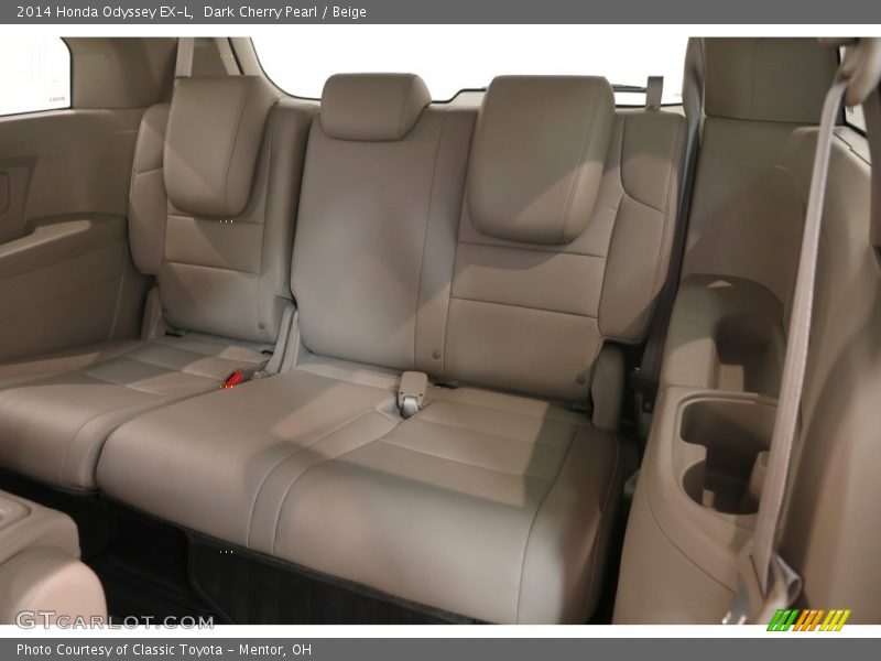 Dark Cherry Pearl / Beige 2014 Honda Odyssey EX-L